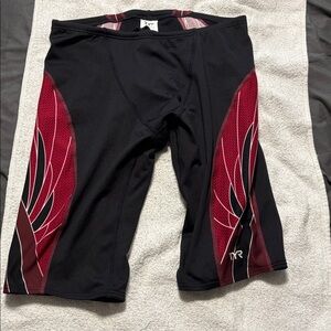 TYR Black and Red Performance Jammers